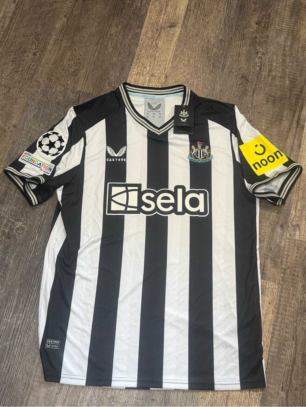 NWT Castore Newcastle United FC Home Soccer Jersey XL UEFA Champions League